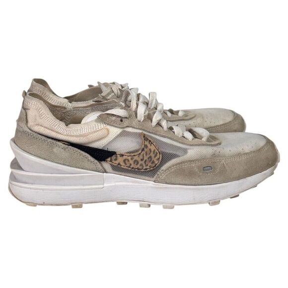 Nike Waffle One SE Leopard Print Sneakers‎ Womens Size US 8 - Picture 1 of 5